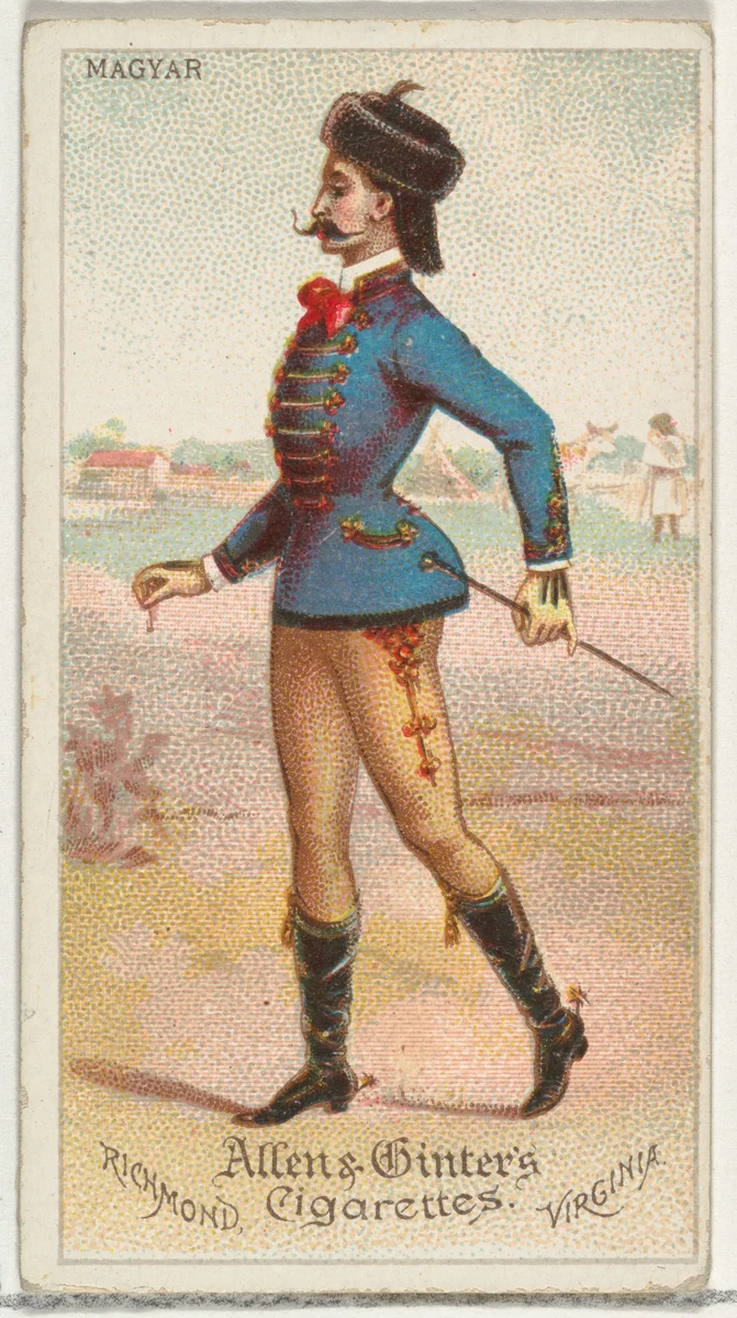Magyar, from World's Dudes series (N31) for Allen & Ginter Cigarettes by Allen & Ginter, print, 1888