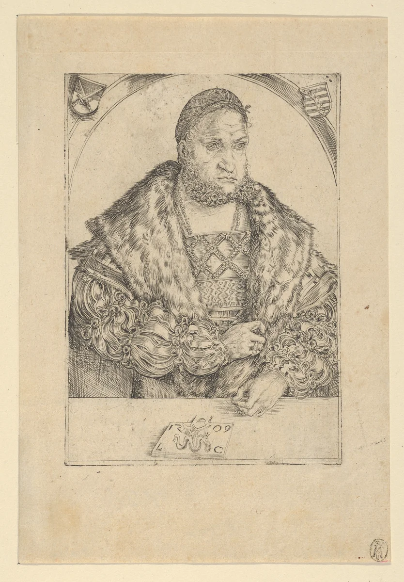 Frederick the Wise of Saxony by Lucas Cranach, print, 1509