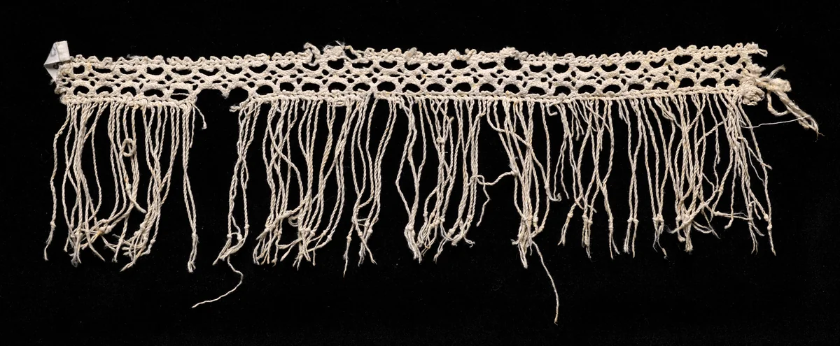 Bobbin Lace Insertion with Fringe by Unknown, textile, 1540-1560