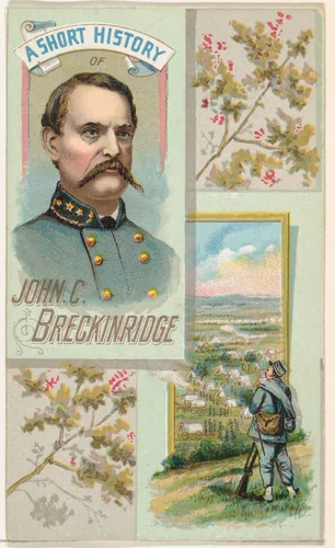 A Short History of General John C. Breckinridge, from the Histories of Generals series (N114) issued by W. Duke, Sons & Co. to promote Honest Long Cut Smoking and Chewing Tobacco by W. Duke, Sons & Co., print, 1888