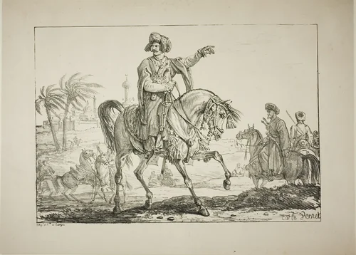 Chief Mameluk by Carle Vernet, print, 1812-1822