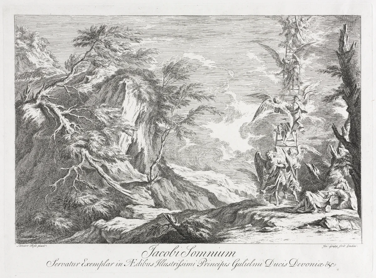 Jacob's Dream by Joseph Goupy, print, 1715-1725
