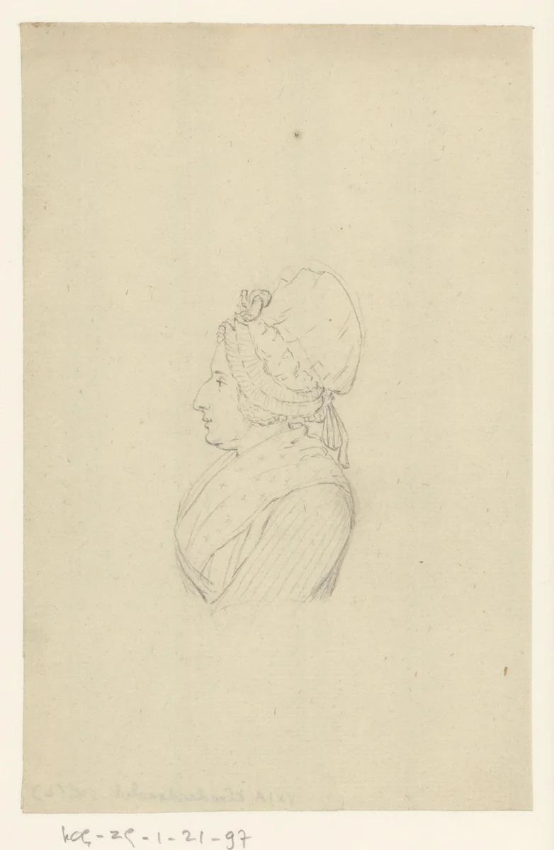 Portret van een vrouw in een medaillon, mogelijk de zus van Jean Bernard by Jean Bernard, drawing, 1775-1833