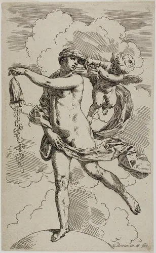 Fortune by Simone Cantarini, print, 1632-1648