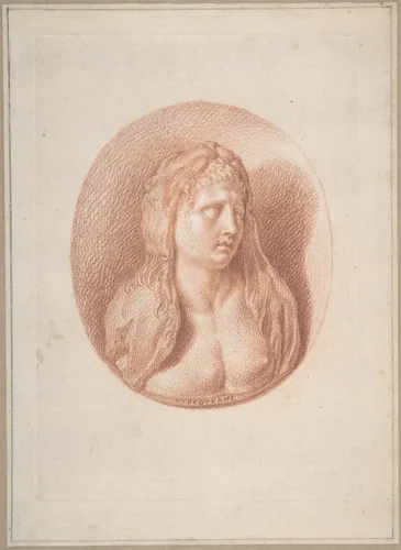 Presumed Portrait of Alexander the Great by Bernard Picart, drawing, 1719