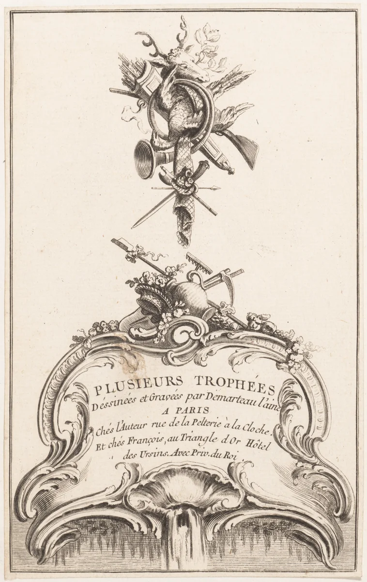 Plusieurs Trophées by François, book, 1700-1800