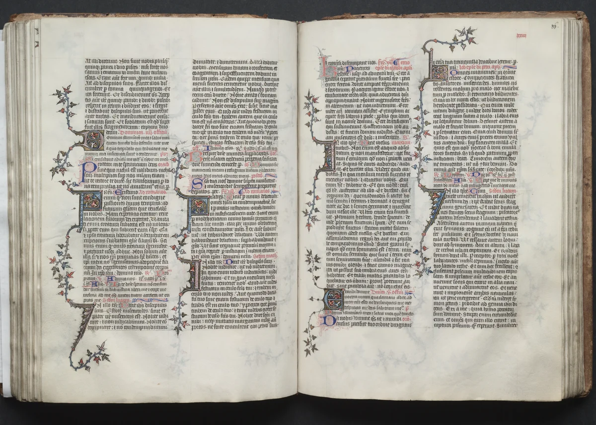 The Gotha Missal: Fol. 85v, Text by Master of the Boqueteaux, book, 1370-1380