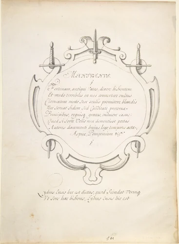 Title Page by anonymous, drawing, 1800-1900