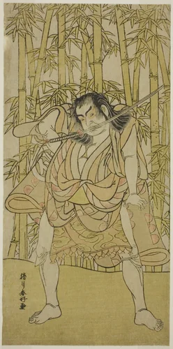 The Actor Nakamura Sukegoro II in an Unidentified Role by Katsukawa Shunko, print, 1774-1784