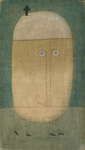 Mask of Fear by Paul Klee, painting, 1932