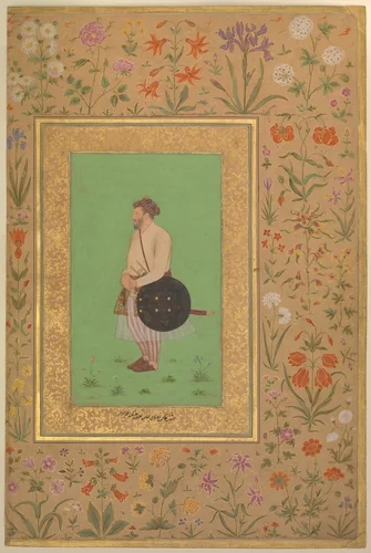 "Portrait of Khan Dauran Bahadur Nusrat Jang", Folio from the Shah Jahan Album by Murad, manuscript, 1505-1665