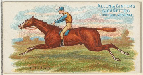 C.H. Todd, from The World's Racers series (N32) for Allen & Ginter Cigarettes by Allen & Ginter, print, 1888