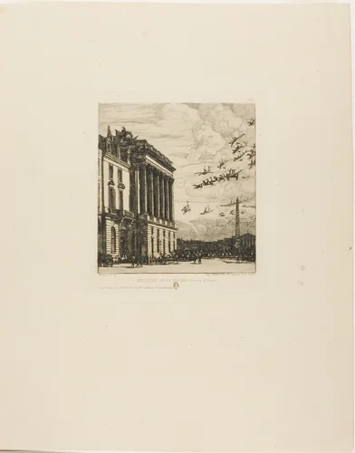The Admiralty, Paris by Charles Meryon, print, 1865