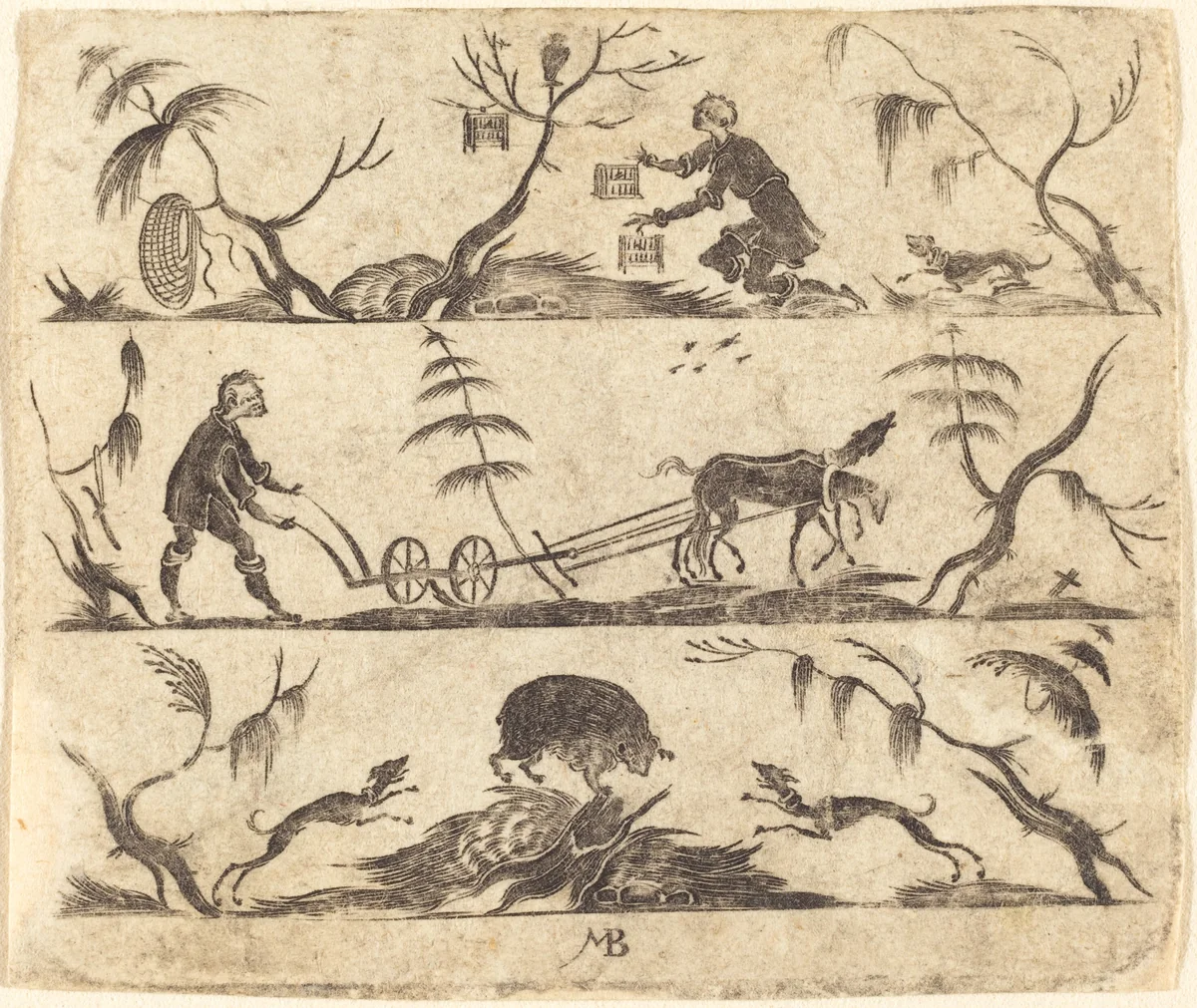 Ornament by Mathias Beutler, print, 1562-1642