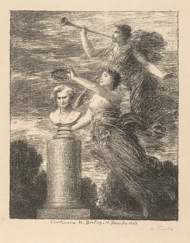 Centenary of Hector Berlioz by Henri Fantin-Latour, print, 1903