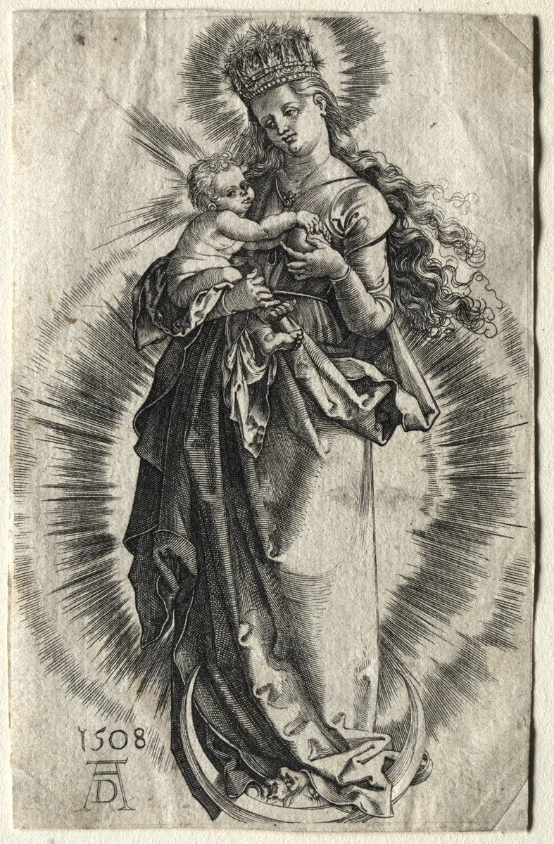 The Virgin with the Crown of Stars by Albrecht Dürer, print, 1500-1600
