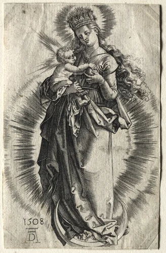 The Virgin with the Crown of Stars by Albrecht Dürer, print, 1500-1600