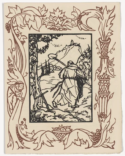 Plate (page 289) from Les Petites Fleurs de St. François (The Little Flowers of St. Francis) by Émile Bernard, illustrated book, 1928