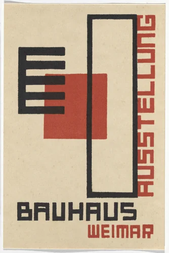 Bauhaus Ausstellung Weimar by Kurt Schmidt, design, 1923