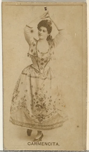 Carmencita, from the Actors and Actresses series (N145-8) issued by Duke Sons & Co. to promote Duke Cigarettes by W. Duke, Sons & Co., photograph, 1890-1895