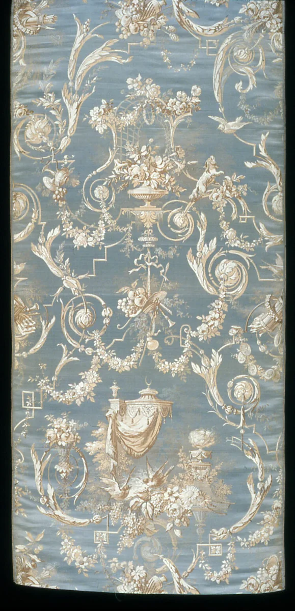 Panel by Mathevon et Bouvard, textile, 1860-1880