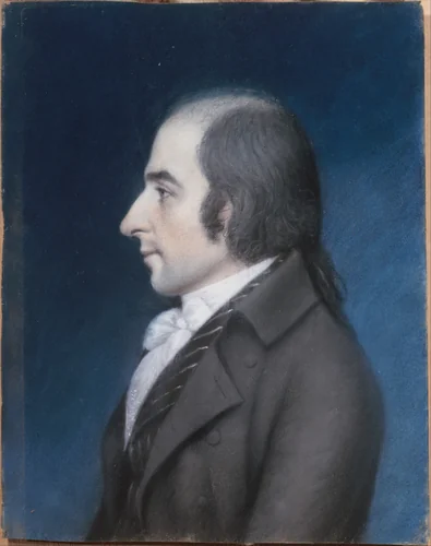 Albert Gallatin by James Sharples, artwork, 1793-1796