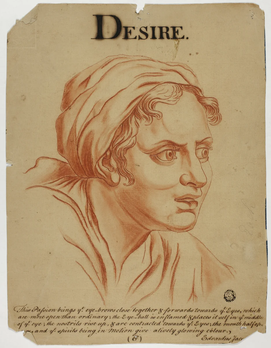 Desire by Charles Le Brun, drawing, 1698-1799