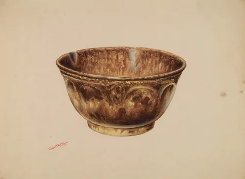 Bowl - Bennington by Charles Moss, index of american design, 1938