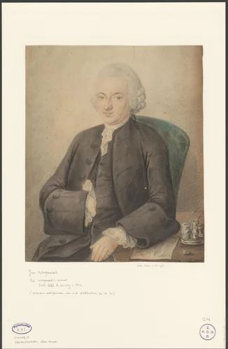 Portret van Jan Wagenaar by anonymous, drawing, 1729-1773