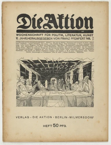 Die Aktion, vol. 6, no. 16/17 by Max Gubler, periodical, 1916