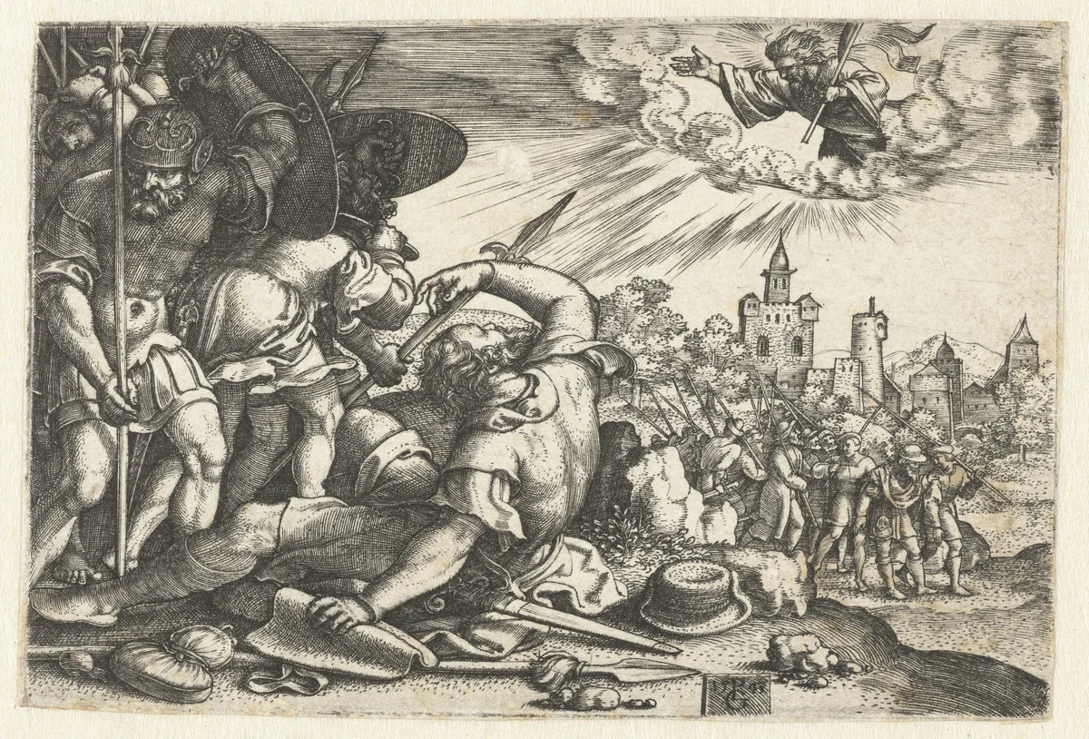 Bekering van Paulus by Unknown, print, 1543