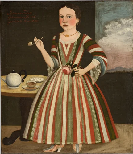 Susanna Truax by Pieter Vanderlyn, painting, 1730