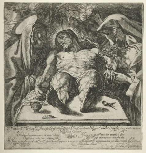 The Lamentation by Orazio Borgianni, print, 1610-1620