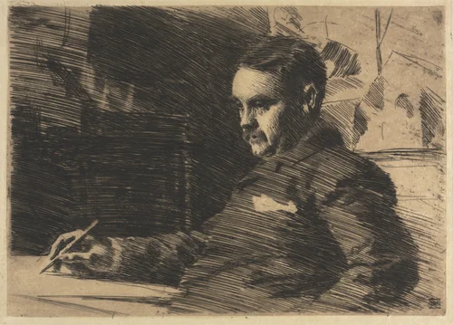 Lawyer Wade by Anders Zorn, print, 1890