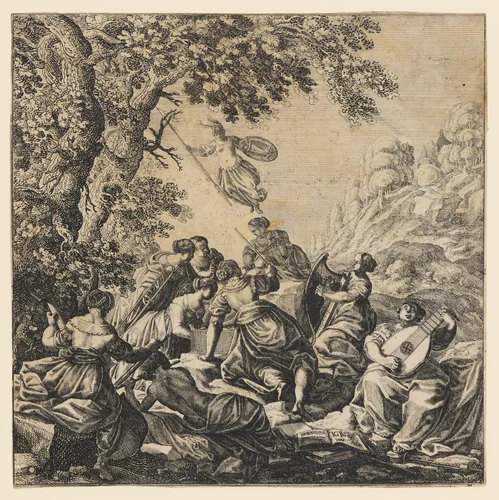 The Muses by J.G. Wenig, print, 1630