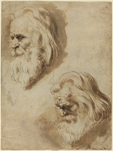 Two Studies of an Elderly Man's Head by Paulus Pontius
Peter Paul Rubens, drawing, 1603-1658