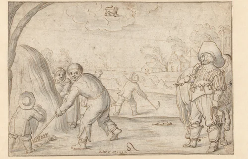Hooimaand by Evert Wyntgis, drawing, 1630