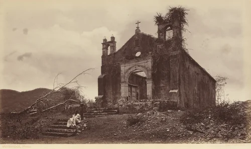 Ruins of the Church of San Miguel, Panama by Eadweard Muybridge, photograph, 1877