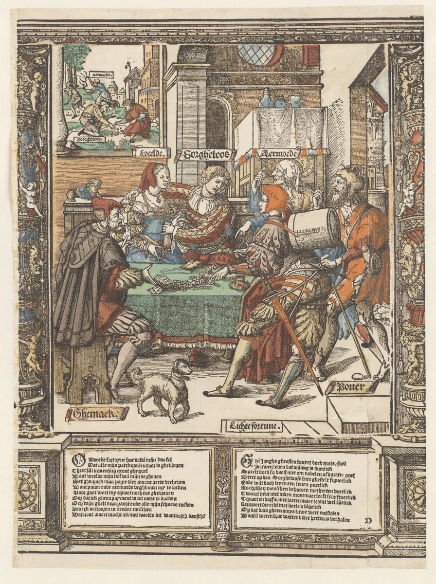 A Game of Chance by Cornelis Anthonisz, print, 1541