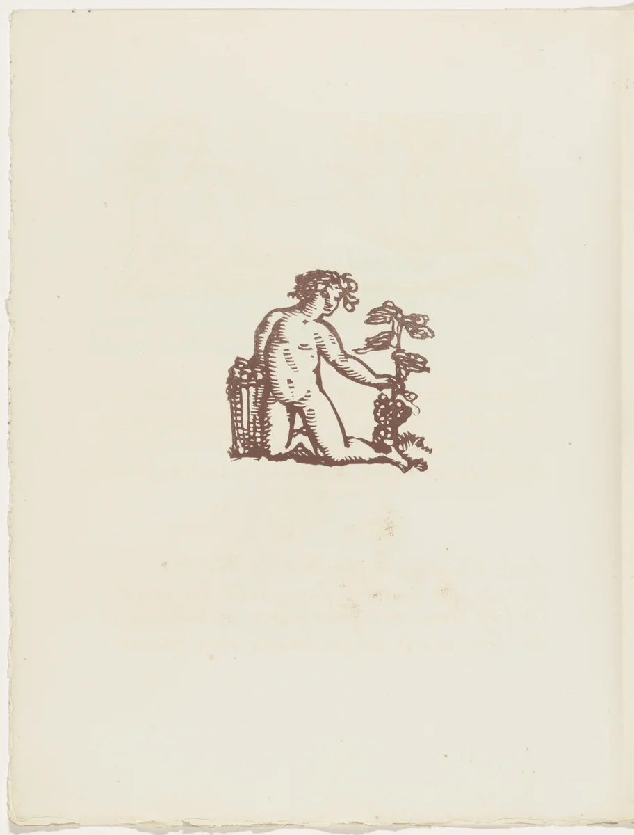 Vignette (folio 37 verso) from Les Amours (The Loves) by Émile Bernard, illustrated book, 1915