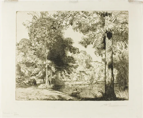 The Edges of Life by Louis Auguste Lepère, print, 1909