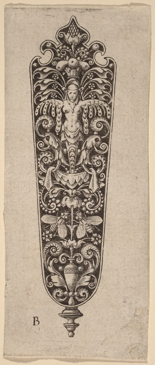 Ornament by Theodor de Bry, print, 1528-1598