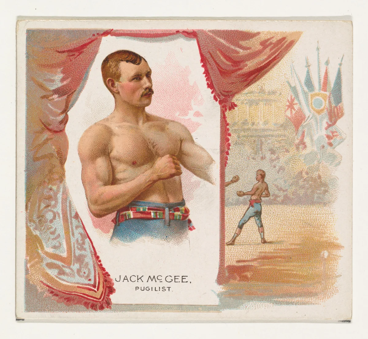 Jack McGee, Pugilist, from World's Champions, Second Series (N43) for Allen & Ginter Cigarettes by Allen & Ginter, print, 1888