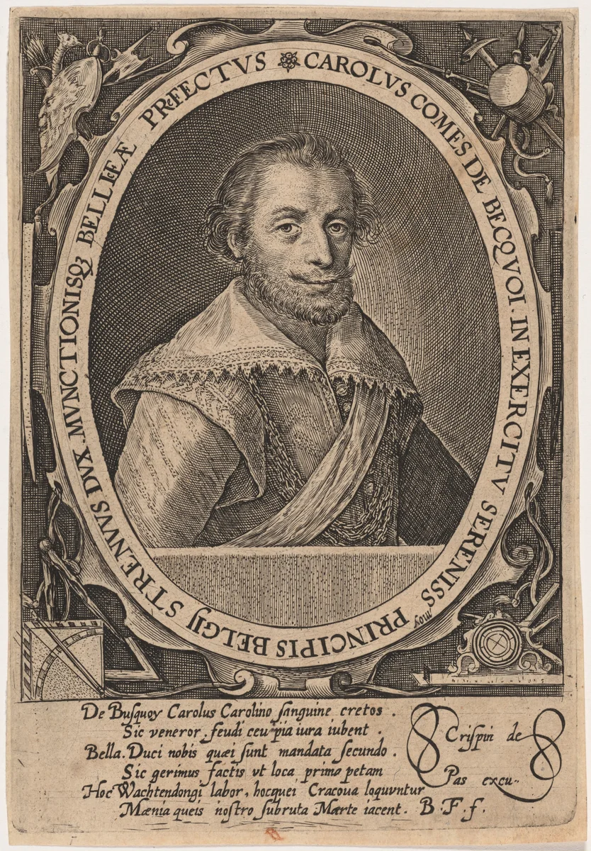 Charles de Bucquoy by Crispijn van de Passe I, print, 1565-1637