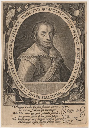 Charles de Bucquoy by Crispijn van de Passe I, print, 1565-1637