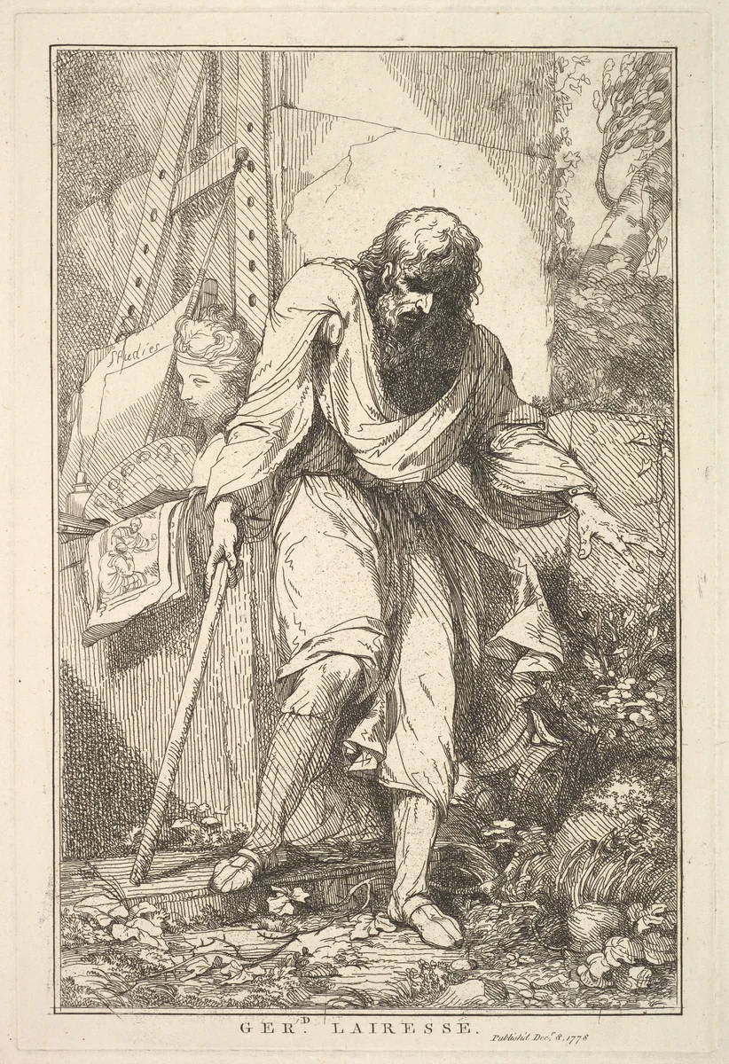 Gerard Lairesse, from "Fifteen Etchings Dedicated to Sir Joshua Reynolds" by John Hamilton Mortimer, print, 1778