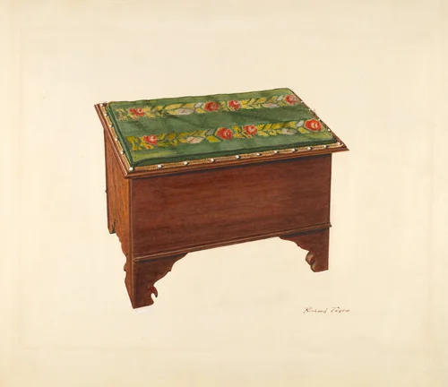Bootjack with Needlepoint Top by Richard Taylor, index of american design, 1940