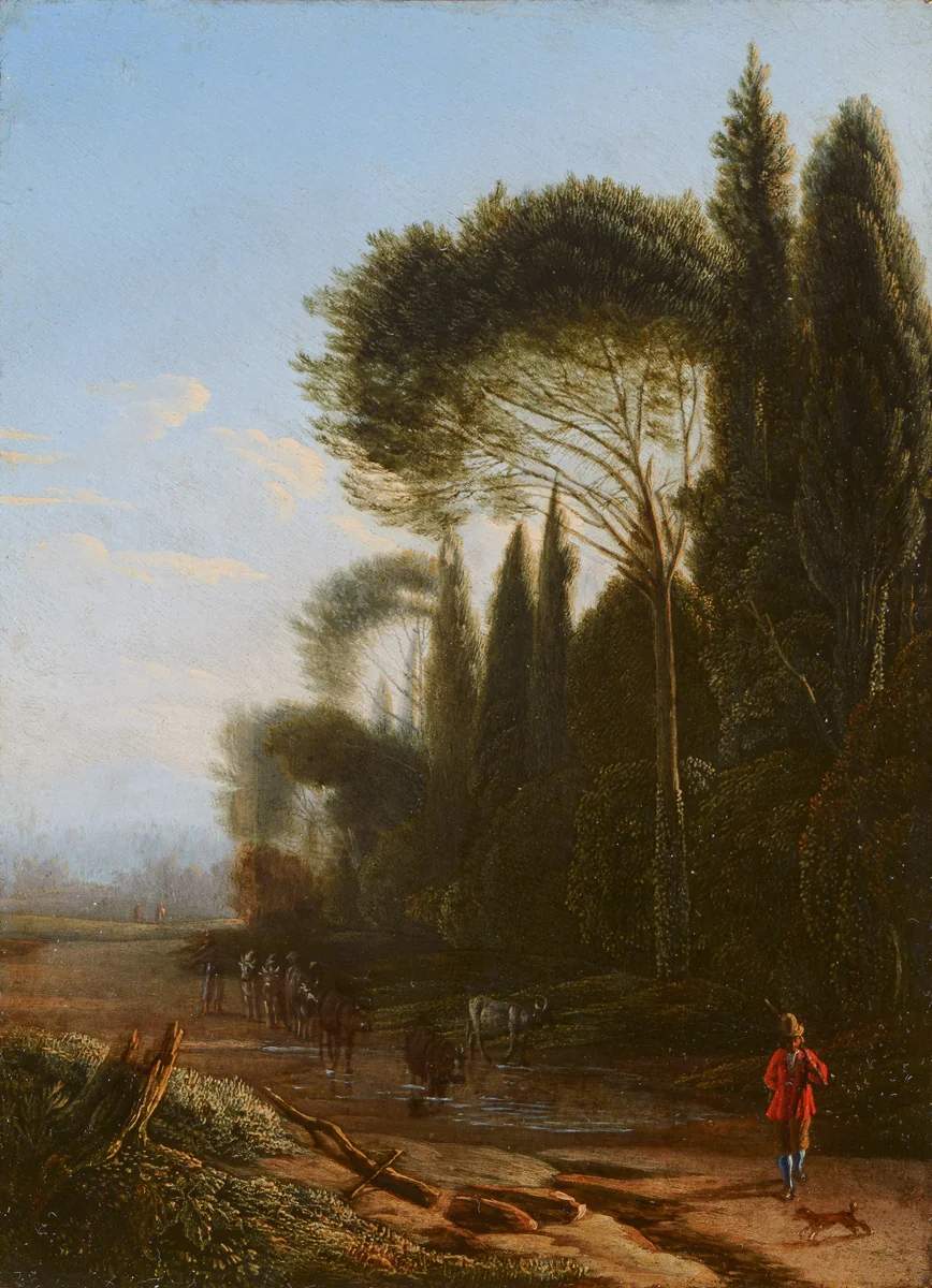 Italianate Landscape by Jan Willemsz Lapp, painting, 1680