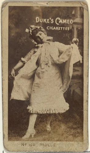 Card Number 124, Ida Mulle, from the Actors and Actresses series (N145-4) issued by Duke Sons & Co. to promote Cameo Cigarettes by W. Duke, Sons & Co., photograph, 1880-1889