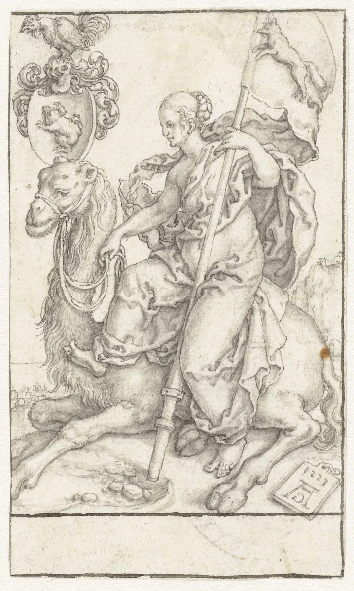 Onkuisheid by Heinrich Aldegrever, drawing, 1551
